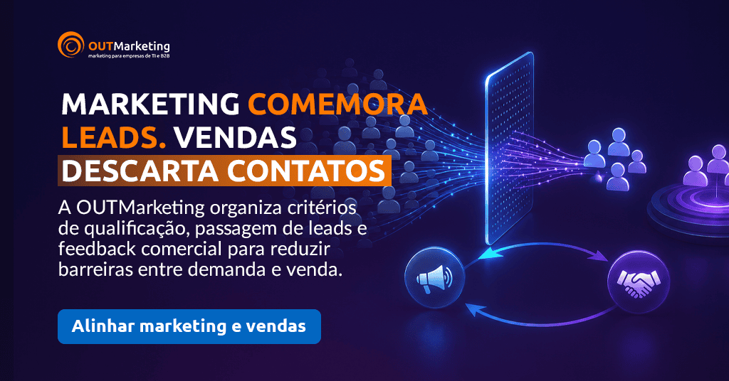 Banner que mostra a importância da integração entre marketing e vendas.